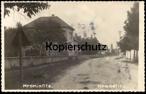 ALTE POSTKARTE HRONIETITZ HRONETICE Ronietieze Tschechische Republik ceska cesko Ansichtskarte AK postcard cpa