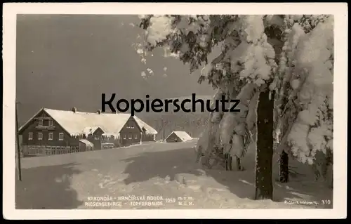 ALTE POSTKARTE RIESENGEBIRGE TÖPFERBAUDE KRKONOSE HRNCIRSKA BOUDA hrncirske Schlesien Ansichtskarte cpa AK postcard