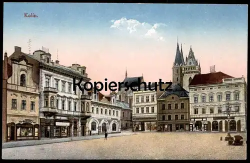 ALTE POSTKARTE KOLIN MARKTPLATZ Czech Republic Ceska Republika Tschechien cpa postcard AK