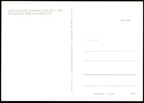 ÄLTERE POSTKARTE GÖRLITZ DREIFALTIGKEITSKIRCHE GOTISCHER CHOR Kirche church église Zgorzelec Ansichtskarte cpa postcard