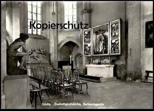 ÄLTERE POSTKARTE GÖRLITZ DREIFALTIGKEITSKIRCHE BARBARAKAPELLE Kirche church église Zgorzelec Ansichtskarte cpa postcard