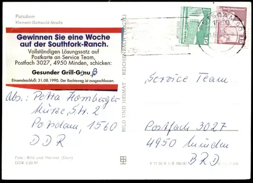 ÄLTERE POSTKARTE POTSDAM KLEMENS-GOTTWALD-STRASSE Fussgängerzone Ansichtskarte postcard AK cpa