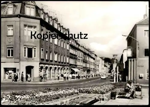 ÄLTERE POSTKARTE OSCHATZ LUTHERSTRASSE Briefkasten Postkasten letterbox boite aux lettres Ansichtskarte AK cpa postcard