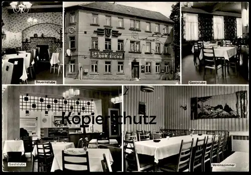 ÄLTERE POSTKARTE LICHTENTANNE KONSUM GASTSTÄTTE ZUR EICHE VEREINSSTUBE GASTSTUBE Briefkasten Ansichtsarte postcard cpa