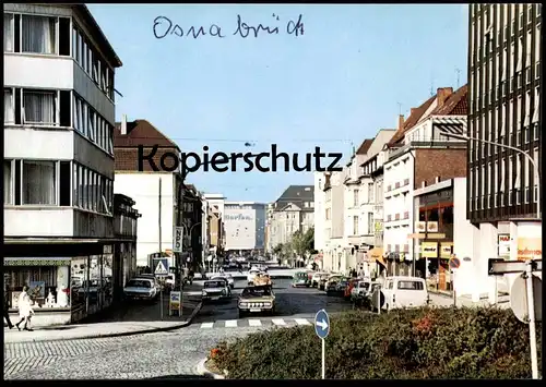 ÄLTERE POSTKARTE OSNABRÜCK BLICK IN DIE MÖSERSTRASSE Ford Hertz Ansichtskarte postcard cpa AK