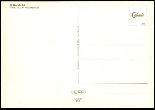 ÄLTERE POSTKARTE OSNABRÜCK BLICK IN DIE MÖSERSTRASSE Ford Hertz Ansichtskarte postcard cpa AK