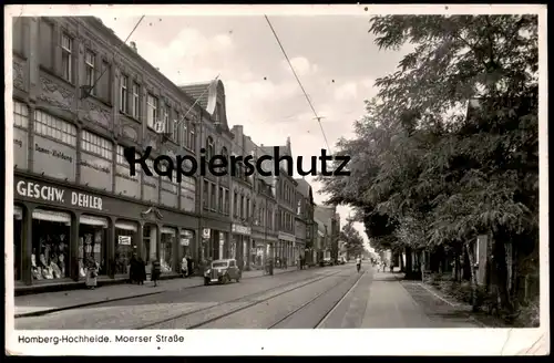 ALTE POSTKARTE HOMBERG HOCHHEIDE GESCHWISTER DEHLER DUISBURG RHEIN MOERSER STRASSE KAISERS Ansichtskarten cpa postcard