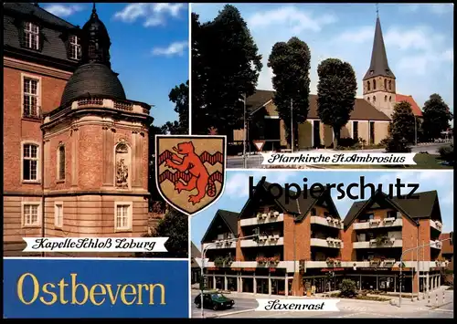 ÄLTERE POSTKARTE OSTBEVERN SCHLOSS LOBURG INTERNAT SAXENRAST KREIS WARENDORF AK cpa postcard Ansichtskarte