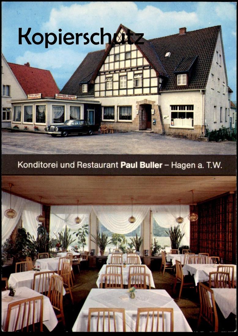 ÄLTERE POSTKARTE KONDITOREI UND RESTAURANT PAUL BULLER