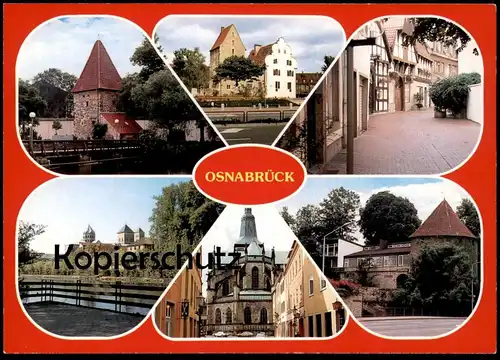 ÄLTERE POSTKARTE OSNABRÜCK PERNICKELMÜHLE LEDENBURG VITISCHANZE MARIENSTRASSE DOM MARIENKIRCHE Ansichtskarte AK postcard