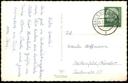 ÄLTERE POSTKARTE ESCHWEILER STADTVERWALTUNG STADT VERWALTUNG Ansichtskarte AK postcard cpa