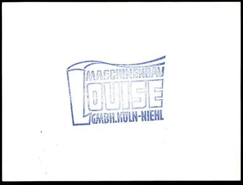 ALTES FOTO MASCHINENBAU LOUISE KÖLN NIEHL SCHLOSSER Arbeiter worker ouvrier travailleur metalworker ajusteur photo