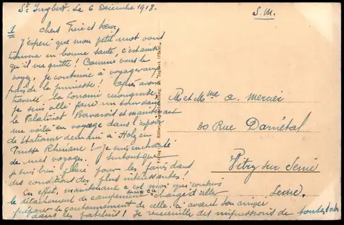 ALTE POSTKARTE ST. INGBERT TOTALANSICHT TOTAL GESAMTANSICHT SAAR SAARGEBIET cpa postcard AK Ansichtskarte