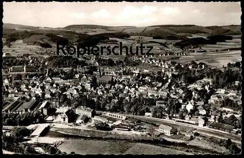 ÄLTERE POSTKARTE ATTENDORN GESAMTANSICHT MIT BAHNHOF Gleisanlagen Totalansicht Total gare station Ansichtskarte postcard