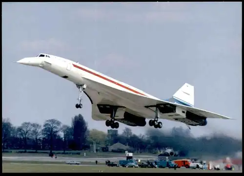 LIMITED EDITION POSTKARTE CONCORDE 102 BAC G-BSST BRITISH AIRCRAFT British Airways Flugzeug Airline Airplane Avion