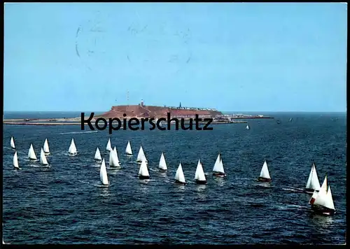 ÄLTERE POSTKARTE HELGOLAND 1971 SEGELREGATTA Segeln sailing Regatta Insel Ansichtskarte AK postcard cpa