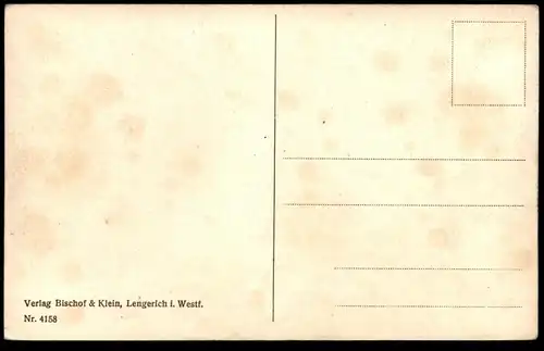 ALTE KÜNSTLER POSTKARTE SPRUCH MÜHE ARBEIT GOTT ER SENDET TAU UND REGEN SONNE HOLZBRANDMALEREI postcard Ansichtskarte AK