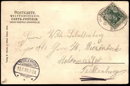 ALTE POSTKARTE BAD ROTHENFELDE VILLA VIKTORIA KIND Junge Haus Victoria chil enfant Bahnpost TWE Ansichtskarte postcard