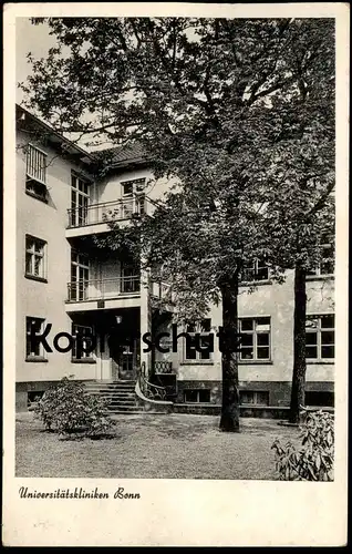 ALTE POSTKARTE BONN UNIVERSITÄTSKLINIKEN CHIRURGISCHE KLINIK Hospital Krankenhaus postcard Ansichtskarte cpa AK