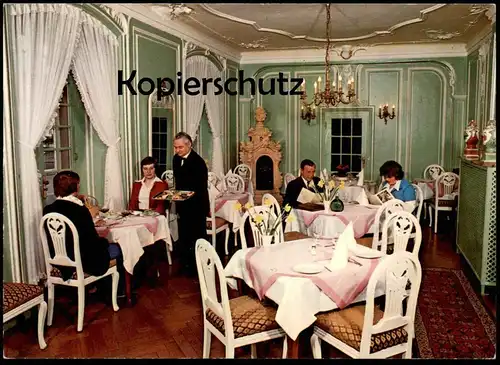 ÄLTERE POSTKARTE BAD KARLSHAFEN HOTEL ZUM SCHWAN KLAUS ROTHAUS AK postcard Ansichtskarte cpa