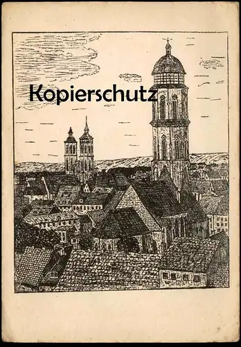 ALTE KÜNSTLER POSTKARTE GÖTTINGEN NACH ORIGINALFEDERZEICHNUNG ULRICH ZIELKE Zeichnung Ansichtskarte AK cpa postcard