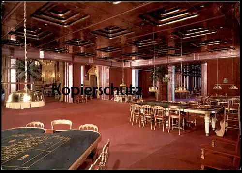 ÄLTERE POSTKARTE BADEN-BADEN CASINO NEUER SAAL Kasino Roulette Tisch Ansichtskarte AK postcard