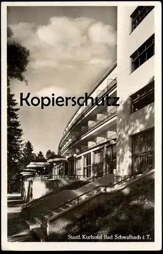 ALTE POSTKARTE BAD SCHWALBACH 1941 STAATLICHES KURHOTEL postcard Ansichtskarte AK cpa