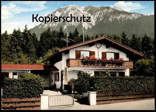 ÄLTERE POSTKARTE OBERSTDORF ALLGÄU HAUS SOMMER ZENTRALHEIZUNG PARKPLATZ cpa AK Ansichtskarte postcard