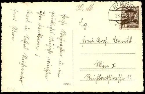 ALTE POSTKARTE WEIHNACHTEN ALT AUSSEE NIKOLO NIKOLAUS WEIHNACHTSMANN SPIELZEUG Altaussee Steiermark Österreich Austria