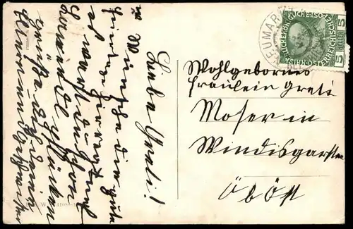 ALTE POSTKARTE FRÖHLICHE PFINGSTEN MAIKÄFER ZWERG INSEKTENFÄNGER Zwerge dwarf dwarf nains nain hanneton pentecost cpa AK