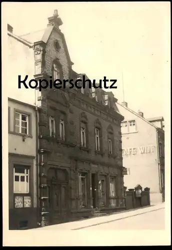 ALTE FOTO POSTKARTE SCHIFFWEILER KAISERSTRASSE CAFE WITT Saarland Ansichtskarte AK cpa photo postcard