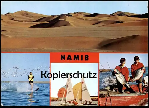 ÄLTERE POSTKARTE NAMIBIA WASSERSKI water ski nautique waterski fishing Ansichtskarte AK postcard cpa