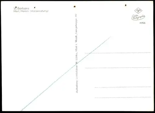 ÄLTERE POSTKARTE MARL HAMM WALDSIEDLUNG ST. BARBARA Kirche church église cpa postcard AK Ansichtskarte