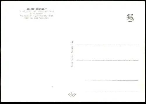 ALTE POSTKARTE MÜNSTER WESTFALEN ST. MAURITZ HUGERLANDSHOF STANDUHR Dortmunder Bier Ansichtskarte AK cpa postcard