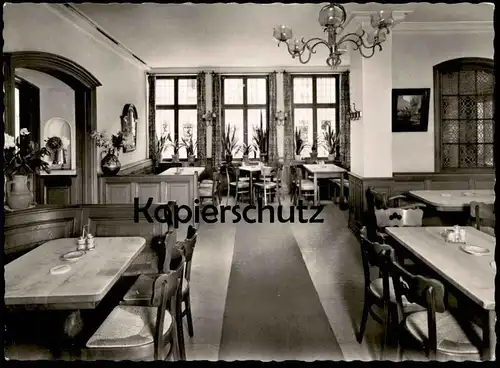 ÄLTERE POSTKARTE MÜNSTER WESTFALEN HOTEL ÜBERWASSERHOF JOSEF RECKHENRICH ADAC Clubhotel Ansichtskarte cpa postcard