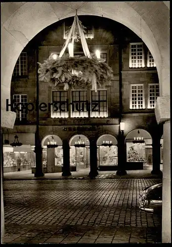 ALTE POSTKARTE MÜNSTER WESTFALEN WEIHNACHT AM PRINZIPALMARKT Weihnachten christmas noel cpa postcard AK Ansichtskarte