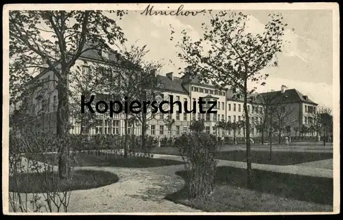 ALTE POSTKARTE MÜNCHEN SCHWABING KRANKENHAUS KRANKENBAU Hospital Klinik Ansichtskarte AK cpa postcard