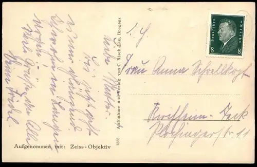 ALTE POSTKARTE STRANDBAD LANGENARGEN BODENSEE Bad Schwimmbad Schwimmzone Ansichtskarte AK postcard cpa