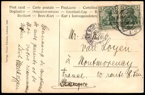 ALTE POSTKARTE KAISERTAGE IN COBLENZ ANKUNFT DES KAISERPAARES AN DER FESTHALLE Kaiser Koblenz Ansichtskarte postcard cpa