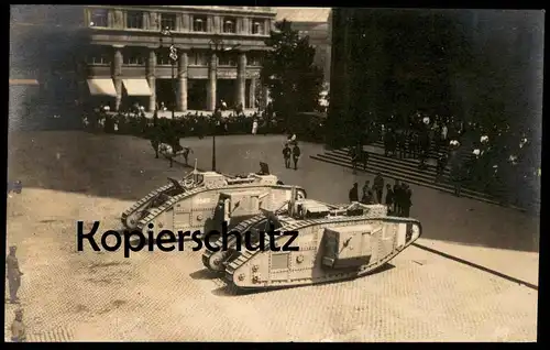 ALTE POSTKARTE KÖLN PANZER VOR DEM KÖLNER DOM Cöln 1919 british soldiers tanks Ansichtskarte postcard cpa AK