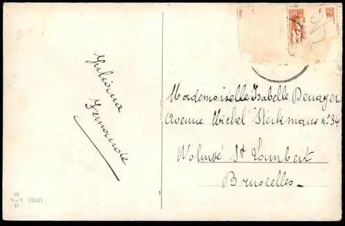 ALTE POSTKARTE KATZEN VERMENSCHLICHT WISCHEN HAUSPUTZ LE MÉNAGE N'EST PAS ENCORE FINI cat cats chat chats Katze postcard