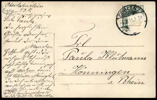 ALTE POSTKARTE MÄDCHEN KIND MIT HUND SCHLECHTE LAUNE fillette young girl enfant femme child dog chien angry cpa postcard