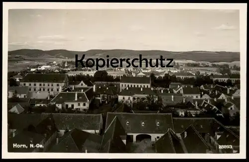 ALTE POSTKARTE HORN NIEDERÖSTERREICH Total Totalansicht Gesamtansicht Panorama Österreich Austria Autriche Ansichtskarte