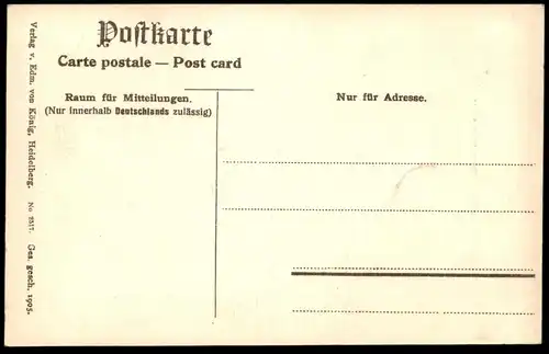 ALTE POSTKARTE ZWERG PERKEO GRUSS VOM HEIDELBERGER SCHLOSS midget nain dwarf Heidelberg Ansichtskarte postcard cpa AK