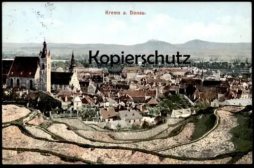 ALTE POSTKARTE KREMS A. D. DONAU Steinbruch Steinbrüche Niederösterreich Österreich Austria cpa postcard Ansichtskarte