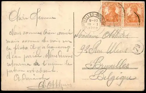 ALTE POSTKARTE WALDSCHENKE HOCHWASSER CÖLN KÖLN AM RHEIN flood inondation inundation Ansichtskarte AK cpa postcard