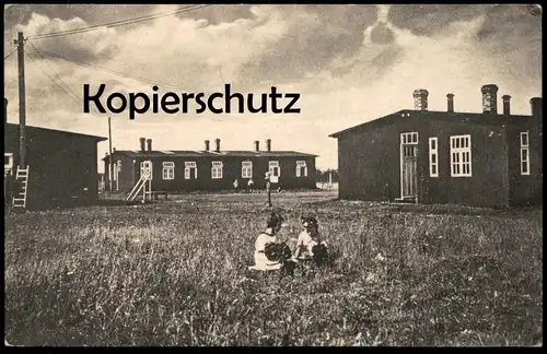 ALTE POSTKARTE WIEK RÜGEN SÄCHSISCHES KINDERHEIM BARACKEN DER SCHULENTLASSENEN Sammlung Wollmann children's home cpa AK