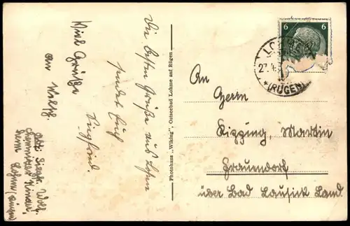 ALTE POSTKARTE LOHME INSEL RÜGEN CHEMNITZER KINDERHEIM Ringel Reihe children's home foyer d'enfants Ansichtskarte