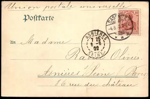 ALTE POSTKARTE WISSOWER KLINKEN BEI SASSNITZ AUF RÜGEN 1902 Kreidefelsen Verlag Ferd. Becker Ansichtskarte postcard cpa