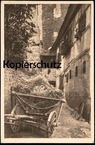 ALTE POSTKARTE ROTHENBURG OB DER TAUBER DAS FUCHSLOCH MIT KUTSCHE Ansichtskarte AK postcard cpa